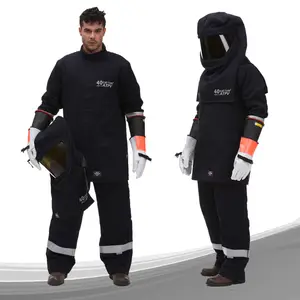 43 cal Arc Flash Suit NFPA 70E HRC4 Electrical Protection clothing Arc rated suit