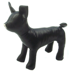 XINJI-Maniquí de postura de pie para perro, modelo de mascota negra, tamaño S, M, L, disponible, con orejas flexibles, maniquíes caninos para perro, color blanco - Product Image 5