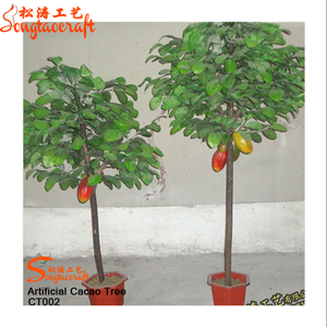 屋内装飾用人工カカオ盆栽 - Product Image 1