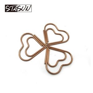 Kẹp Giấy Kim Loại Hình Trái Tim Màu Vàng Sang Trọng Chất Lượng Cao STASUN Dành Cho Văn Phòng Trường Học Và Gia Đình - Product Image 2