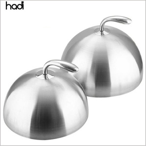 Buffet de accesorios de acero inoxidable cúpula plato cubierta de plata comida cubierta inoxidable oro plato cubierta - Product Image 2