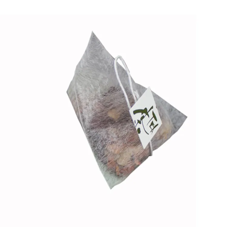 Sac d'emballage créatif en fibre de maïs avec impression de logo, bio/oem, pyramide de maïs, thé vert, offre spéciale, 2020