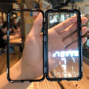 2018 热卖圣诞礼物金属磁铁手机保护套 iPhone 吸附磁性手机保护套 Iphone XS/ XS 最大