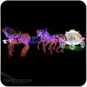 Luces Navideñas LED para Exteriores Toprex, Decoración de Bodas, Carruaje de <span class=keywords><strong>Cenicienta</strong></span> Iluminado - Product Image 5