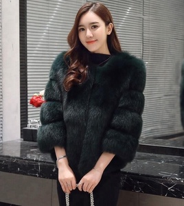 <span class=keywords><strong>Cappotto</strong></span> e giacca in pelliccia corta da <span class=keywords><strong>donna</strong></span> tinta unita <span class=keywords><strong>nero</strong></span> blu 3xl grossista - Product Image 6