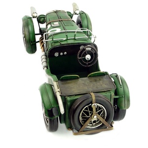 Modellino Auto d'Epoca Sportiva da Corsa in Metallo Fatto a Mano 1933 Scala 1:12 Decorazione per Caffetteria Ristorante Casa - Product Image 3