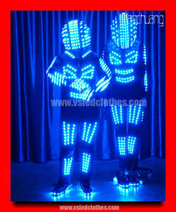 La luz led por el traje con casco / usted jazz com / glow in the dark ropa para - Product Image 3
