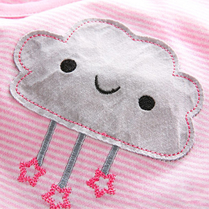 OEM elegante tutina in maglia organica morbida estiva <span class=keywords><strong>abbigliamento</strong></span> semplice per neonato - Product Image 4