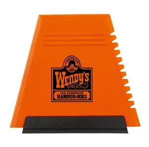 oem custom logo premium mini Plastic ice scraper, snow scraper ice,portable ice scraper with rubber squeegee YC167