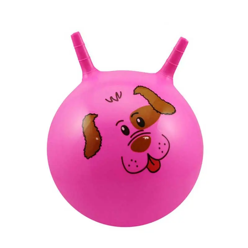 25 cm hopper ball children toy jumping balls with handle cheap