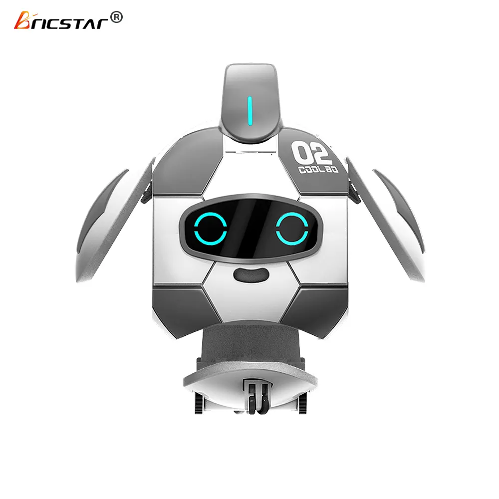 Bricstar wholesale infrared obstacle avoidance moving robot ball toy, smart robot with dance