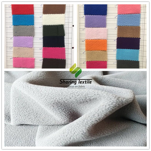 Hàng Trăm Màu Sắc 180 ~ 300gsm Dệt Kim Polyester Microfiber Sherpa Polar Fleece Hai Mặt Chải Chống Ăn Mòn Áo Khoác Vải - Product Image 3