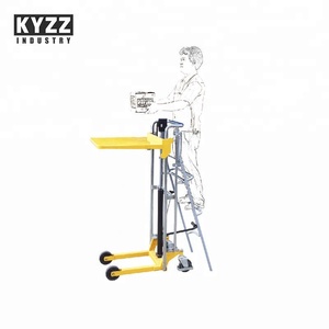 Elevador de horquilla apilador de plataforma de palé Manual portátil de mano hidráulica de peso ligero de 400kg - Product Image 6