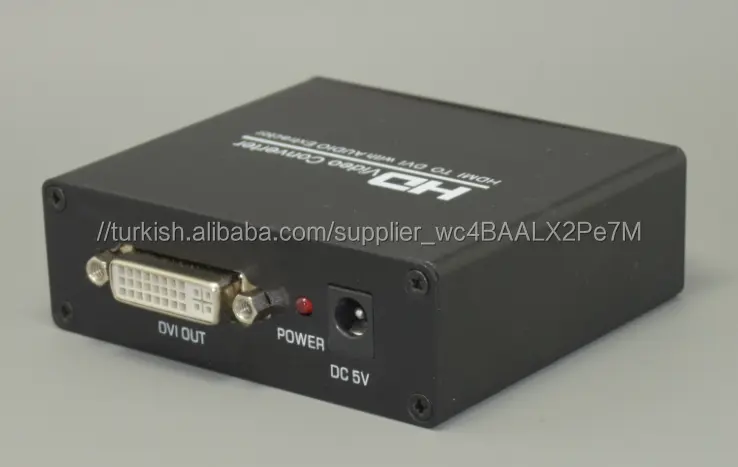 HDMI DVI dönüştürücü Koaksiyel PS4 oyun TV için 3.5mm Ses Roku