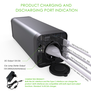 <span class=keywords><strong>220</strong></span> <span class=keywords><strong>v</strong></span> AC portable 150 w 40000 mah puissance banque avec haute capacité pour ordinateur portable - Product Image 2