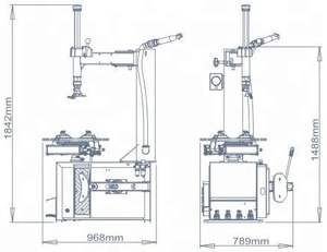 Macchina cambiante automatica della gomma di TC-300 per il negozio della gomma - Product Image 2