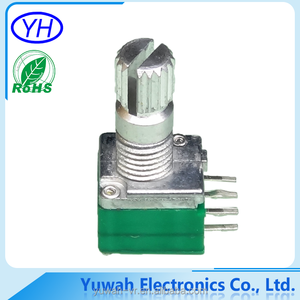 Wholesale China By personalized 9mm Carbon Film 6 pins swivel Linear b 50k volume double potentiometer a50k - Product Image 3