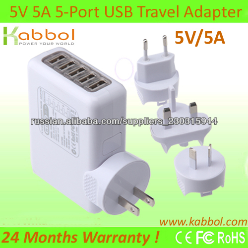 25w 5- порт usb зарядное дороёное зарядное устройство адаптер питания для iphone, ipad случае воздух мини; галактики s5 s4; прим
