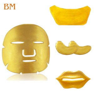 Masker Pengencang Kulit, Masker Leher Kristal Gel Kolagen Emas Tambal Perawatan Kulit Leher 24K - Product Image 3