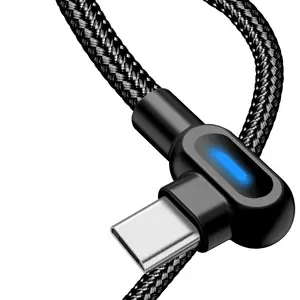 직각 디자인 게임 충전기 케이블 LED 라이트 USB 고속 충전 및 동기화 코드 아이폰 Xs MAX XR X 8 8 플러스 7 7 플러스