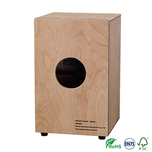 Gecko CL10SM Cajon <strong>Box</strong> <strong>Drum</strong> Professional Cajon <strong>Drum</strong> Percussion Instrument Spalted Maple Playing Surface Beat <strong>Box</strong> Cajon <strong>Box</strong> <strong>Drum</strong> - Product Image 2