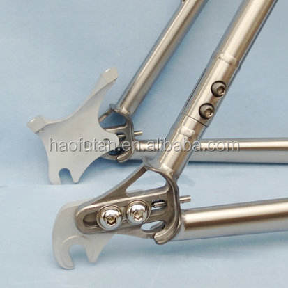 Pinion Gearbox System of Titanium Frame Sliding Dropouts Belt Single Speed  Crankset Frame to Suit Wheels