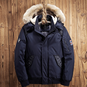 Chaqueta de invierno a prueba de viento para hombre con piel, venta al por mayor, Tallas grandes - Product Image 3