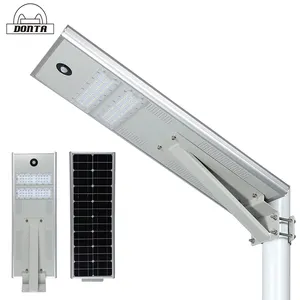 30W Integrated Led Solar Lighting Fixtures Project Smart Solar Power Road Lamp Microwave Sensor All 1 Solar LED Streetlight