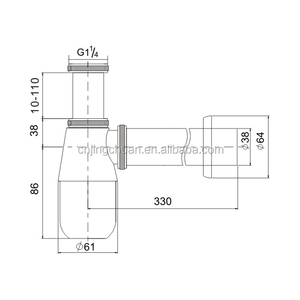 (J283-A) Chine fournisseur évier de vidange <span class=keywords><strong>en</strong></span> <span class=keywords><strong>laiton</strong></span> siphon siphon - Product Image 2