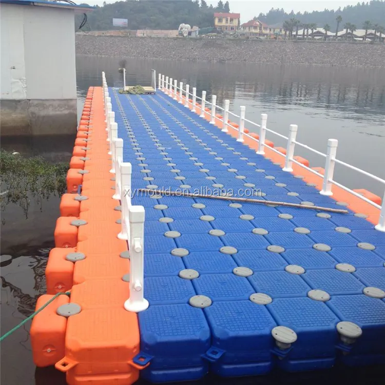 Com — fournisseur de ponton modulaire en plastique, flottant facile à transporter, alibaba