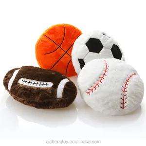 אופנה כדור צורת כרית כדורגל וכדורסל בפלאש ממולא צעצוע כרית