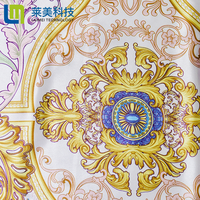 2023 vente chaude conception 100% polyester imprimé satin soie tissu pour Textile à la maison