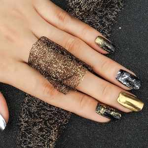 2017 BIN Shiny Silver Gold Pigment <strong>Chrome</strong> <strong>Nail</strong> <strong>Powder</strong> - Product Image 6