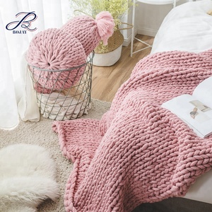 <strong>Round</strong> Chunky Knit Throw Pillow 100% Acrylic Decorative Pillow Chunky Knit <strong>Cushion</strong> - Product Image 5