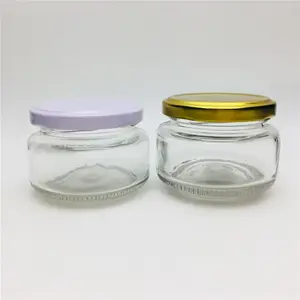 100ml 4 unzen short stem glas für Caviar/marmelade/garnelen sauce /baby lebensmittel mit schraube top deckel