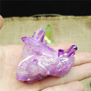 Vente en gros de grappes de cristal <span class=keywords><strong>Aura</strong></span> <span class=keywords><strong>Quartz</strong></span> coloré <span class=keywords><strong>Aqua</strong></span> <span class=keywords><strong>Aura</strong></span> pour la décoration - Product Image 5