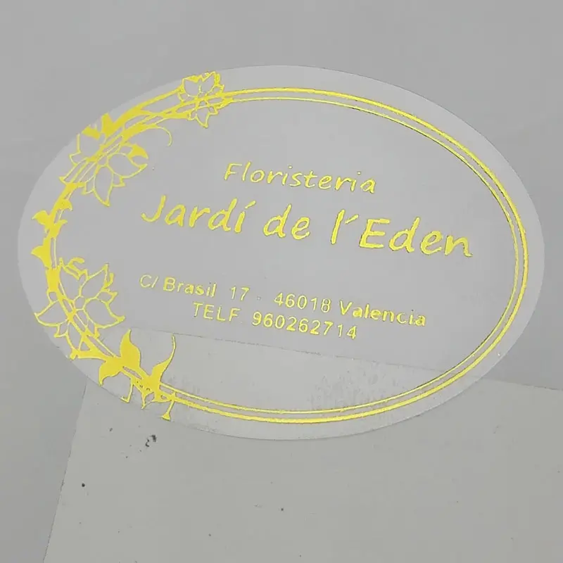 Waterdicht Zelfklevend Logo Goud/Zilverfolie Label, Odm/Oem Pro Bulk Merknaam Hot Stamping Goud Folie Afdrukken Zelfklevende Doek Merk