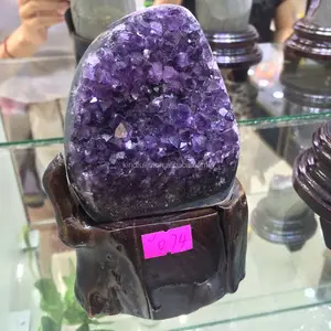 Natuurlijke Rock Amethyst Uruguay Kleine Geode Cluster Crystal Ornamenten Voor Koop