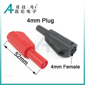 Jialun 4mm nam chuối cắm kết nối niken mạ đồng thau an toàn có thể xếp chồng ngắn chuối cắm - Product Image 6