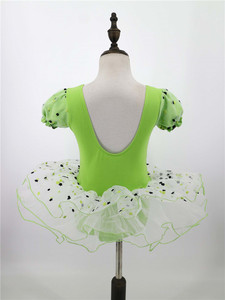 TD00036 Venta al por mayor <span class=keywords><strong>Ballet</strong></span> School Girls Green Kids Dance Wear Trajes de <span class=keywords><strong>ballet</strong></span> verdes - Product Image 4