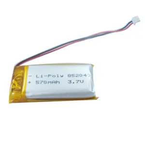 Baterai Polimer Lithium LP852040 3.7V 570MAh