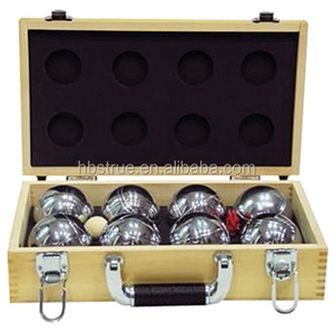 Set di <span class=keywords><strong>Bocce</strong></span> Portatile <span class=keywords><strong>in</strong></span> <span class=keywords><strong>Acciaio</strong></span> Argentato Economico 2021, 72-73 Palline, Diametro 72mm, 720g per Uso su Prato Esterno - Product Image 6