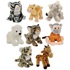 Camel Tigers Leopard Mini Wild Animal Soft Toys Meerkat Monkey <strong>Farm</strong> Plush Animal Toy <strong>Set</strong> - Product Image 6