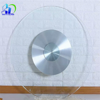 60cm 70cm 80cm 90cm rundes gehärtetes Glas Lazy Susan Turntable, Klarglas Tischplatte