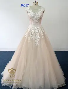 Реальное изображение роскошное бальное платье с кристаллами свадебное платье