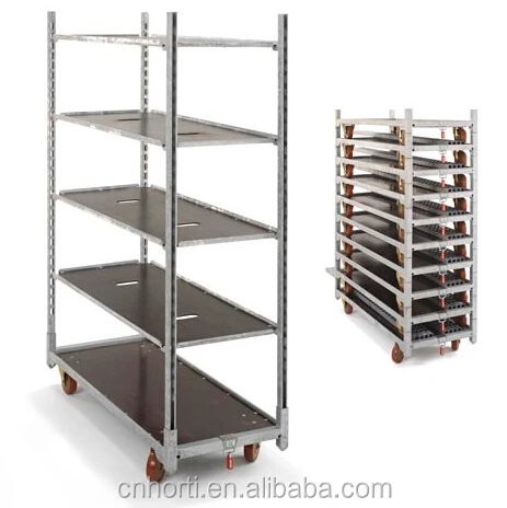 Тележка CC/голландская тележка с цветами/тележка со стальной рамой и полкой из фанеры