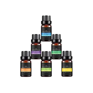 Grade Aromatherapy Essential Oil Set Natural 10ml 100% Pure of The Highest Quality Oils Liquid Color Box Package 2 Sets OEM/ODM