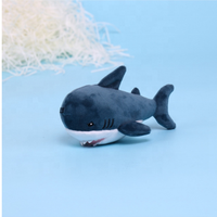 Porte-clés en peluche de requin, mignon, jouets, poupée en peluche de baleine de dessin animé, sac à dos, porte-clés, sac, pendentif, cadeaux pour enfants