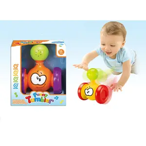 Promotion intellektuelle umwelt freundliche Kunststoff Baby Roly-Poly Spielzeug Cartoon Tumbler Spielzeug