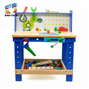 <span class=keywords><strong>Jouet</strong></span> d'établi en <span class=keywords><strong>bois</strong></span> interactif-Kit d'outils de jeu de simulation avec outils d'assemblage pour enfants W03D073 - Product Image 2